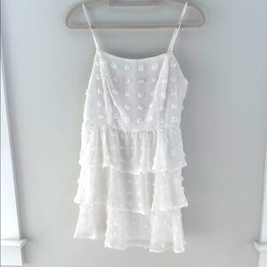 Francesca's Mi Ami Ellianne Clip Dot Mini Dot Dress Size M